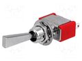 Switch: toggle; Pos: 2; SPDT; ON-ON; 5A/120VAC; 5A/28VDC; -30÷85°C LIGHT COUNTRY CO., LTD. 1MS1T6B11M1QE