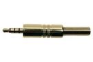 PHONE STEREO PLUG, 3.5MM, 4POS, CABLE FC68124M