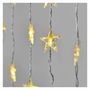 LED Christmas curtain – stars, 120x90 cm, indoor, warm white, timer, EMOS DCGW01 8592920093481