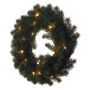 LED Christmas wreath, 40 cm, 2x AA, indoor, warm white, timer, EMOS DCTW05 8592920093573