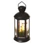 LED decoration – Christmas lantern with candles, black, 35.5 cm, 3x C, indoor, vintage, EMOS DCLV15 8592920098882