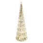 LED Christmas glass tree, 27 cm, 2x CR2032, indoor, warm white, timer, EMOS DCLW30 8592920135082