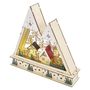 LED wooden Christmas landscape, 23,5 cm, 2x AA, indoor, warm white, timer, EMOS DCWW39 8592920135204