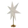 LED paper star with golden stand, 45 cm, indoor, EMOS DCAZ15 8592920099513