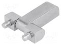 Hinge; Width: 61mm; zinc-plated steel; H: 55mm; with assembly stem RST ROZTOCZE 3.ST21.001