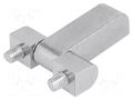Hinge; Width: 61mm; zinc-plated steel; H: 55mm; with assembly stem RST ROZTOCZE 3.ST21.001