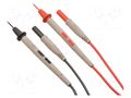 Test leads; Inom: 10A; Len: 1m; probe tip,banana plug 4mm AXIOMET AX-TLS-002B