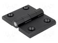 Hinge; Width: 76mm; zinc and aluminium alloy; black; H: 60mm RST ROZTOCZE 3.ZN66.002BK