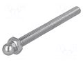 Pin; M8; steel; Ø: 10mm; Plating: zinc; Thread len: 80mm FATH FA-098MM08080M