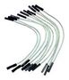 JUMPER WIRE, 24AWG, 10CM, PK10 TW-FP-10