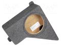 Car loudspeaker enclosure; MDF; grey melange; 200mm; Renault; 8l BASSER OBGL.RENAULT.02