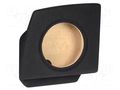 Car loudspeaker enclosure; MDF; black; 250mm; Grooving: 272mm BASSER OBGL.AUDI.09