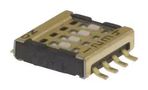 DIP SWITCH, 4POS, SPST, SLIDE, SMD CVS-04TB