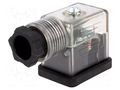 Connector: valve connector; plug; form B; 11mm; female; PIN: 3; 24V MOLEX MX-1210640097
