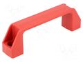 Holder; technopolymer PA; red; H: 41mm; L: 137mm; W: 26mm; F2: 2.5kN ELESA+GANTER M.443/140-8-CH-C6