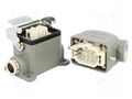 Connector: HDC; male + female; GWconnect; PIN: 6; 16A; 500V; 6+PE MOLEX MX-93603-0046