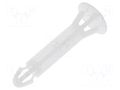 Assembly stud; polyamide; L: 20mm; snap fastener; natural; UL94V-2 FIX&FASTEN FIX-RBS-20