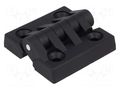 Hinge; Width: 50mm; polyamide; black; H: 50mm; Holes no: 4 RST ROZTOCZE 3.545.001