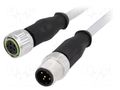 Cable: for sensors/automation; plug; PIN: 5; M12 male,M12 female HARTING 21348485585100