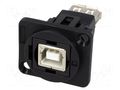 Adapter; USB A socket,USB B socket; FT; USB 2.0; plastic; 19x24mm CLIFF CP30207N