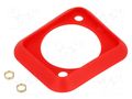 Socket gasket; red; XLR standard; 19x24mm; FT CLIFF CP299907