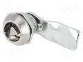 Lock; zinc and aluminium alloy; 21mm; nickel; Key code: T9 RST ROZTOCZE M22-T9-21/3/45NI