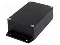 Enclosure: multipurpose; X: 80mm; Y: 125mm; Z: 40mm; aluminium; black GAINTA G107MFBK-IP67