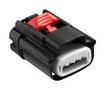 HOUSING CONN, RCPT, 4POS, PBT GF, BLACK 15514524