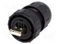 Connector: USB A; plug; Data-Con-X; for cable; straight; USB 2.0 SWITCHCRAFT DCC-USBAB-150