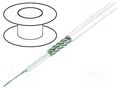 Wire: coaxial; RG58; PVC; white; 100m; Øcable: 5mm TECHNOKABEL YWL50-0.96/2.95-WH