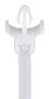CABLE TIE, 132MM, NYLON 6.6, 50LB, NAT PLWP1SB-D