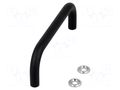 Holder; steel; black; H: 35mm; Mounting: M4 screw; GN 425; Ø: 8mm ELESA+GANTER GN425-8-128-SW