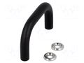 Holder; steel; black; H: 35mm; Mounting: M4 screw; Holes pitch: 55mm ELESA+GANTER GN425-8-55-SW
