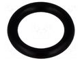 O-ring gasket; NBR caoutchouc; Thk: 1.78mm; Øint: 7.65mm; black FIX&FASTEN FIX-OR-7.6
