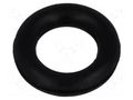 O-ring gasket; NBR caoutchouc; Thk: 1.78mm; Øint: 4.6mm; black FIX&FASTEN FIX-OR-4.6