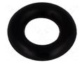 O-ring gasket; NBR caoutchouc; Thk: 2mm; Øint: 4mm; black FIX&FASTEN FIX-OR-4