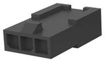 PLUG HOUSING, 3POS, NYLON 66/6, BLACK 1445049-3