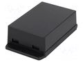 Enclosure: multipurpose; X: 70.6mm; Y: 105mm; Z: 35.5mm; ABS; black GAINTA NUB1057035BK