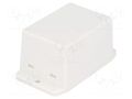 Enclosure: multipurpose; X: 50.4mm; Y: 70mm; Z: 42mm; ABS; white GAINTA NUB705042WH