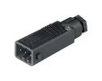 POWER CONN, PLUG, 3+PE, SCREW, CABLE STAS 3 N SCHWARZ/BLACK