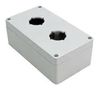 ENCLOSURE, PUSH BUTTON, PC, GREY 1554PB2