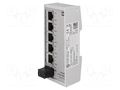 Switch Ethernet; unmanaged; Number of ports: 5; 9÷60VDC; IP30 HARTING 24020050010