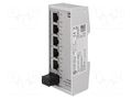 Switch Ethernet; unmanaged; Number of ports: 5; 9÷60VDC; RJ45 HARTING 24020050010