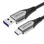 Cable USB-C to USB 2.0 Vention COFHG FC 5A 1.5m (grey), Vention COFHG