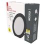 LED recessed luminaire NEXXO, round, black, 12.5W, with change CCT, EMOS ZD1333 8592920108680