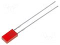 LED; red; rectangular; 3.9x1.9mm; 3÷6mcd; 110°; Front: flat; 20mA KINGBRIGHT ELECTRONIC L-144IDT