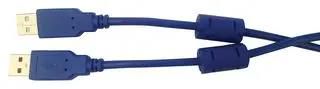 USB CABLE, 2.0, A-A PLUG, 2M, BLU MC002462