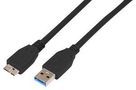 USB CORD, 3.0 PLUG A-MICRO B, 6.6FT, BLK MC002723