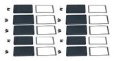 END PLATE, ALUMINIUM, ENCLOSURE AT180 BLACK 50M X 50MM
