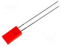 LED; red; rectangular; 5x2.5mm; 3.2÷12.5mcd; 110°; Front: flat; 20mA KINGBRIGHT ELECTRONIC L-383IDT